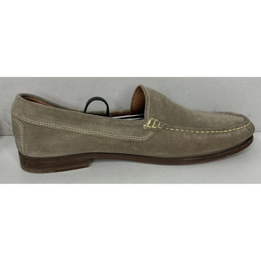 Donald J Pliner Nate Sand Suede Loafers Men's Size 9 Made In Italy Slip On - Picture 6 of 11